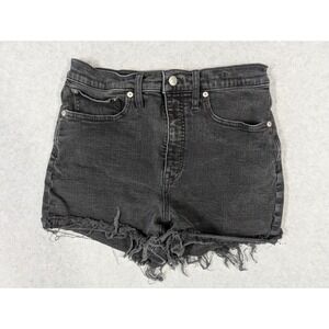 Madewell Women Shorts Size 28 Cutoff Distress High Rise Denim